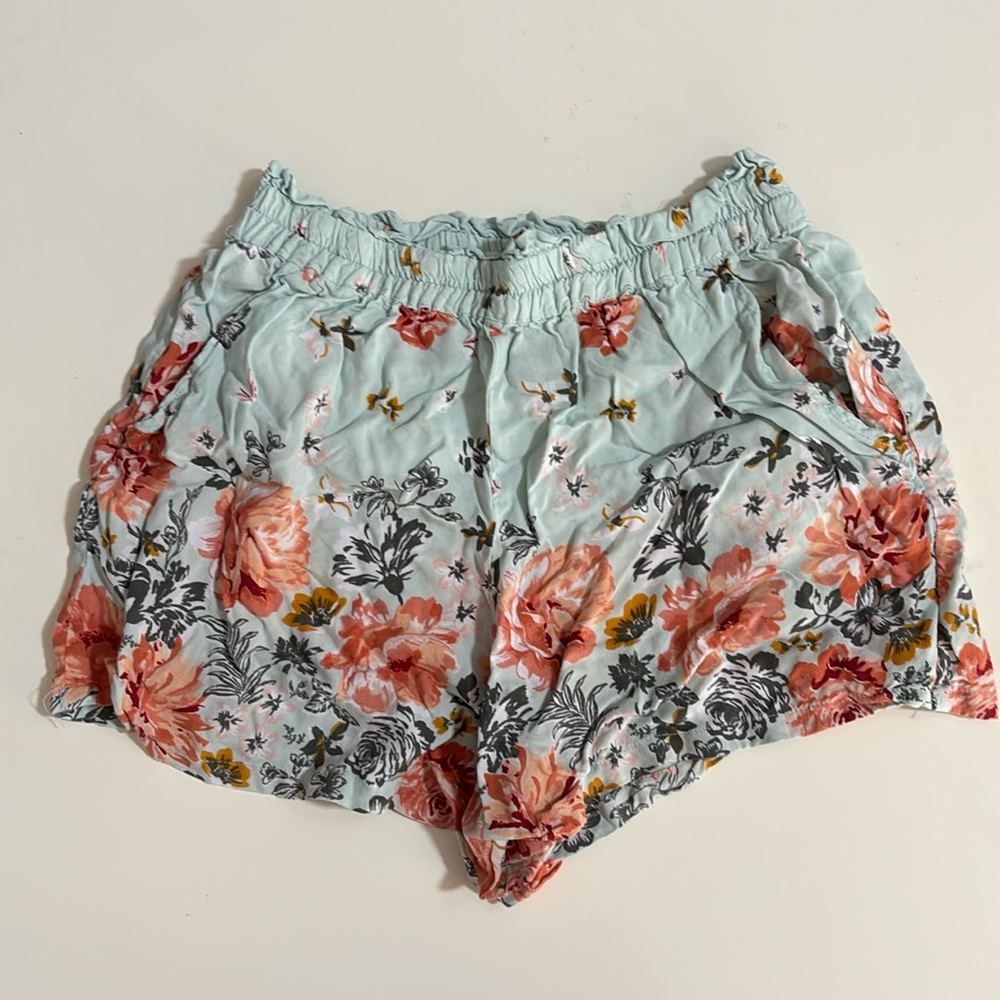 Angie Blue and Pink Floral Shirts Size Small